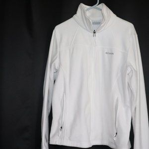 Columbia white fleece jacket